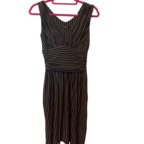 Betsey Johnson Black and grey Striped Dress - Picture 1 of 6